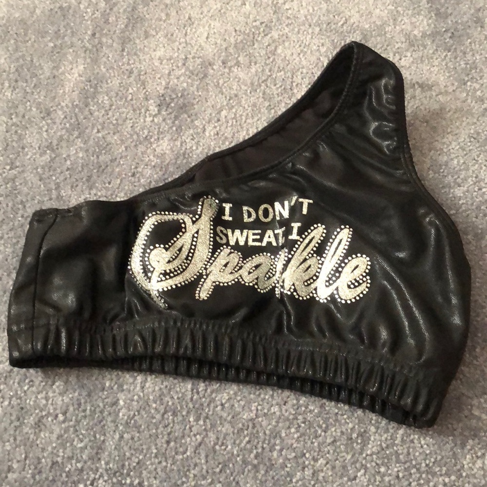 I don’t sweat I sparkle sports bra!